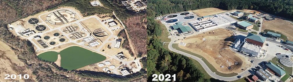 Crooked Creek Wastewater Facility in Norcross, 2010/2021