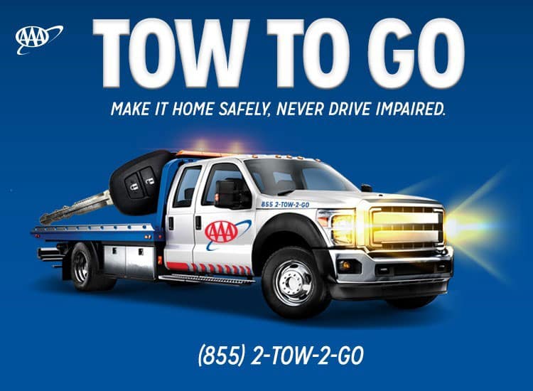 AAA Activates 'Tow to Go' for New Year’s Eve