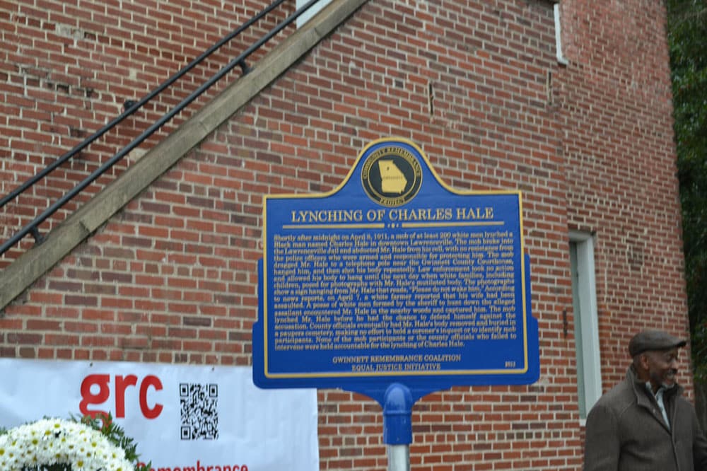 Historical Marker Dedication in Remembrance of the Lynching of Charles Hale