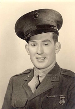 Bill Kimmons, who turned 100 on October 25, 2022, served in the 1st U.S. Marine Division during World War II as an automobile equipment operator. (Photo courtesy of Bill Kimmons)